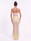 Maris Lace Gown. Yellow