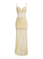 Maris Lace Gown in Yellow - Bendita Boutique Dubai, flat lay, front