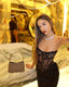 French Lace Corset. Black