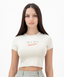 Crop T-Shirt Habibti. Taupe