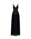 Aphrodite Silk Gown. Black