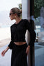 Knitted Crystal Set. Black