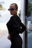 Knitted Crystal Set. Black