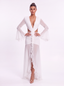 Amalfi Dress in White - Bendita Boutique Dubai, detail view