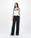 Satin Noir Trouser