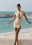 Lotus Dress. Yellow