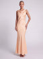 Knot Slip Dress. Peach