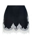 Love Mini Skirt. Black - White Lace