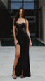 Miracle Crystal Dress. Black with Black French Lace