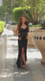 Maris Lace Gown. Black